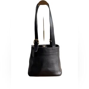 EUC Vintage Coach Buckle Bag No. 4157 Leather black